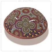 Kippah - yarmulke • Australian Aboriginal art • Modern Judaica • Jewish gift