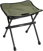 harayaa Folding Camping Stool Collapsible Stool Foot Stool Compact Foldable Footstool Fishing Chair for Park Barbecue Patio Concert, Green
