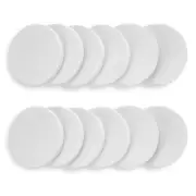 round Sponge Puff Set 12 Pieces 2.2 Inch White Facial Powder Blender Puffs Foam