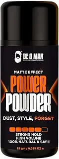 MOUNT BEAUTY Hair Volumizing Powder Wax For Men/Natural & Zero Toxin/Vegan & Cruelty Free / 24 Hrs Strong Hold With Matte Finish Hair 20g/0.70 oz