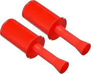 uxcell 10inch Shrink Wrap Handle, 2 Pcs Stretch Wrap Dispenser Stretch Film Dispenser Small Hand for Furniture Wrapping Moving Packing Warehouses, Red