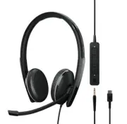 Sennheiser Wired Double-Sided ADAPT 165 USB-C Office Headset/On-Ear Headphones