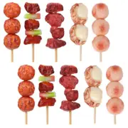 10 Pcs Barbecue Skewers Toys Kids Pretend Play Kitchen For Child