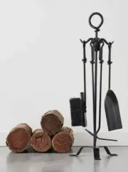 SCANDIA CLASSIC™ 5 Piece Fire Place Tool Set Fireplace Shovel Brush Poker &Stand