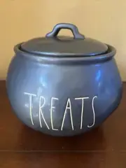Rae Dunn Halloween TREATS Cauldron Cookie Treat Candy Jar 2023 Halloween