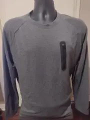 Russell Dri Power 360 Shirt Men Size Large L Training Fit Gray Long Sleeve NWT