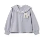 Mezzo Piano m426 Bear Pocket Sailor Collar Long Sleeve TShirt 130 Girls Good Co