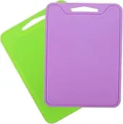 2pcs Foldable Silicone Cutting Board Portable Convenient Chopping Mat for Fruits Vegetables Meat Non-Slip Easy to Clean Washable Kitchen Essential Light