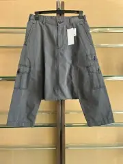 Comme des Garcons Black , CDG Black Drop Crotch Pants in Washed Black BNWT M