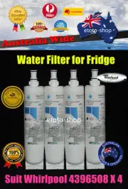 4 X WHIRLPOOL FRIDGE WATER FILTER 4396508 / WHIRLPOOL 46195023294