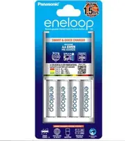Panasonic 4 AA/AAA Smart Quick Battery Charger Life Checker 4 AA