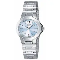在飛比找momo購物網優惠-【CASIO 卡西歐】精緻小巧指針女錶-藍(LTP-1177
