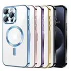 For iPhone 16e 15 14 13 11 Pro Max SE XR XS Case Magsafe Shockproof Clear Cover