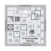 Curvy Log Cabin Trim Tool 4in, Creative Grids