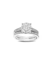 Amairah Silver 0.40 ct. tw. Lab-Grown Diamond Ring