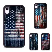 Anti scratch Cover For iPhone XS 11 12 13 14 15 16 Pro Max US Blue Lives Flag