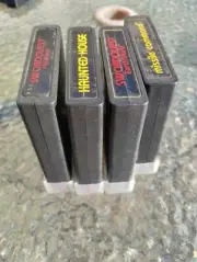 Atari Game Cartridge Dust Cover Stand Individual 4 Piece Protector 3d Printed