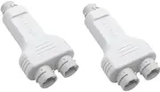 Xuegier 100M 1 in 2 Out Waterproof POE Extender/Repeater Outdoor 30W High Power Plug&Play for PoE Switch NVR IP Camera AP