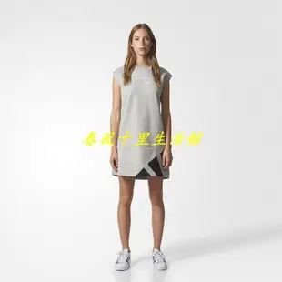 ADIDAS ORIGINALS EQT 灰色 無袖 洋裝 連身裙 女生 BR5132爆款