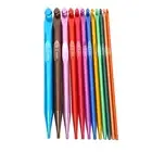 12Pcs Tunisian Crochet Hook Set Colorful Interchangeable Aluminum Stainless