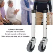 Walker Wheels Universal Rotating Adjustable Height Replacement Seniors Walker