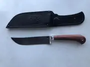 Damascus Steel Custom Handmade Knife "Uzbek Bubinga" by Nazarov Forge