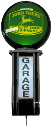Massive Green John Deere Tractor Mower GARAGE Wall Sign Led Bar Lighting Light