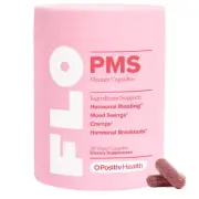 O Positiv FLO PMS Vitamins for Women 30 Servings Pack of 1 - Proactive PMS Re...