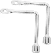 PRETYZOOM 2 Pcs Wrench Industrial Maintenance Tools Meter Cabinet Key Panel Key Wrench Plumbers Tools Kit Socket Spanner Plumber Internal Triangular Keystools Zinc Alloy Silver