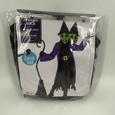 Two-Headed Witch Kids Halloween costume Costume - Purple and Black size XL