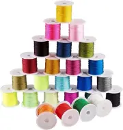 PH PandaHall 0.8mm Nylon String Beading Thread 25 Colors Chinese Knotting,