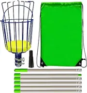 Fruit Picker Rod with Telescopic Basket, Fruit Picker Rod with Basket, Fruit Picker, Apple, Orange, Telescopic Handle, Rust Free Fruit Picker