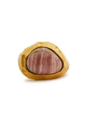 Alighieri The Skies Ablaze 24kt Gold-plated Ring - Light Pink L