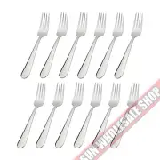 100% Genuine! STANLEY ROGERS Albany 12 Piece Dessert Fork Set!
