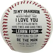 Printed Baseball Balls - Personalized Baseball - to My Son Baseball from Mom, Never Forget Your Way Back Home for Son Graduation Gift, Random Dobooo