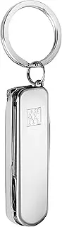 ZWILLING Manicure Pedicure Multi-Tool (Key Ring with Nail Scissors, Nail Clippers and Nail File) Silver 60mm