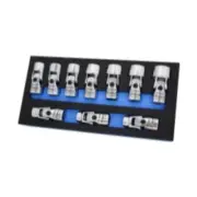 Astro Pneumatic 74310 10 Piece 3/8" Drive Flex Socket Set, 6 Point, Metric