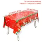 Christmas Table Cover Cloth Festive Party Decor Wipe Clean Plastic Tablecloth AU