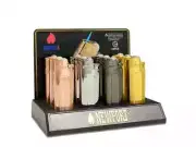 NEWPORT ZERO ALL METAL TORCH #NZL117 - 12CT DISPLAY, REFILLABLE (FREE SHIPPING)