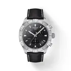 New Tissot PR 100 Chrono Sport Men's Leather Strap Watch T1016171605100