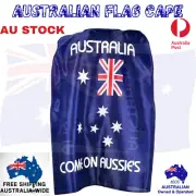 AUSTRALIAN FLAG CAPE Aussie Australia Day Open Wrap Costume Souvenir Sports