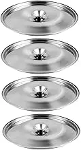 Stainless Steel Jar Lid Spice Jar Lid Oil Pot Cover for Cooking Pan Covers