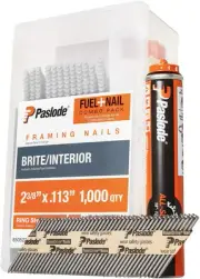 Paslode, Framing Nails and Fuel Pack, 650523, 2 3/8 inch x .113 Gauge, Ring Brit