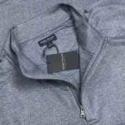 Peter Millar Men's Blue Pearl Stealth Performance Quarter-Zip Sz XL Blue