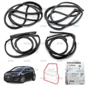 For Chevrolet Sonic Hatchback 2012 '18 Set 4Dr Door Rubber Seal Weatherstrip