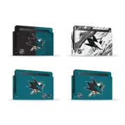 OFFICIAL NHL SAN JOSE SHARKS VINYL SKIN DECAL FOR NINTENDO SWITCH CONSOLE & DOCK