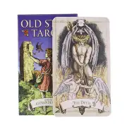 Tarot Deck 78pcs Old Style Tarot Book Deck Cards English Edition Fortune Telling