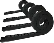 KGKMTHPHZG 10 x 20mm 10 * 20mm L1000mm Cable Drag Chain Wire Carrier with end connectors for CNC Router Machine Tools/Fully Enclosed(10x10mm)