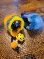 1x Mini Dice Bags - Heartfelt Hobbies (dice not included) (assorted colors)