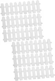 6 Pcs Tortoise Enclosure Plastic Garden Picket Fence Outdoor Reptile Playpen Pet Safety Gate Grazing Area